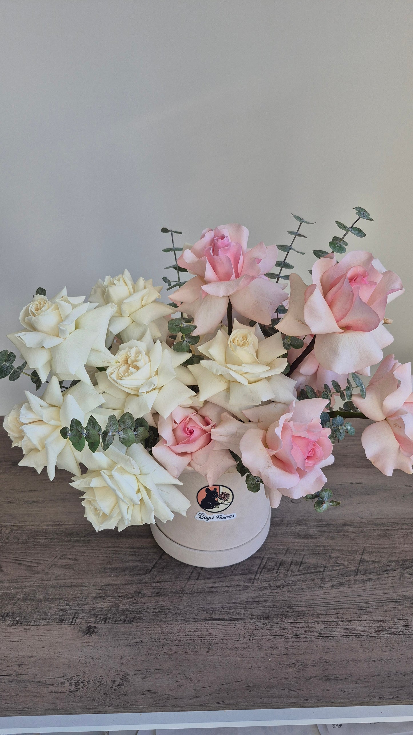 Basket "Rustic Reverie" French Roses