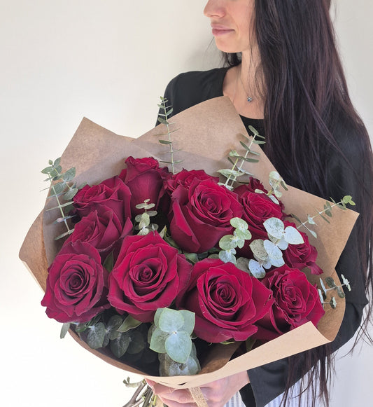 Bouquet "Red Forest" Red Roses