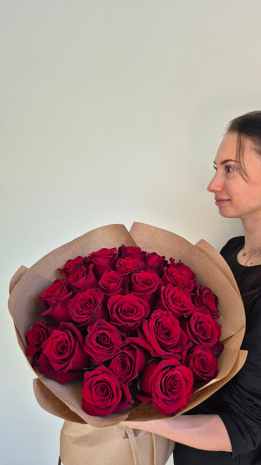 Bouquet "Scarlet Flame" Red Roses