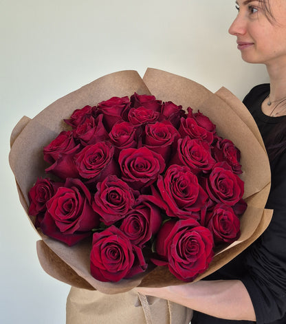Bouquet "Scarlet Flame" Red Roses