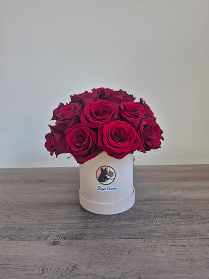 Basket "Love Capsule" Red Roses