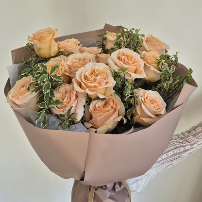 Bouquet "Princess&Leaf" Roses