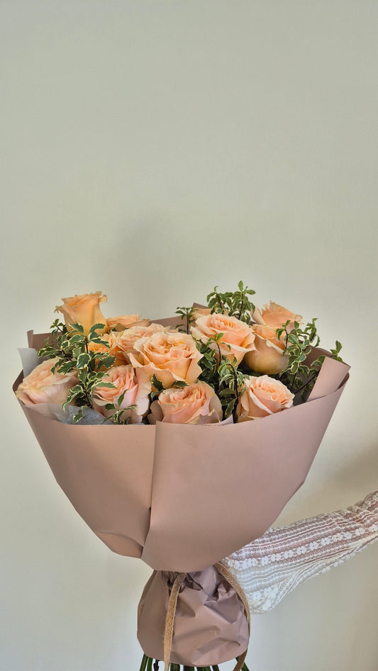 Bouquet "Princess&Leaf" Roses