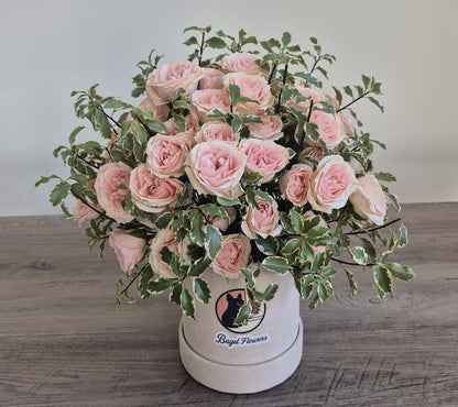 Basket "Garden Nest" Spray Roses