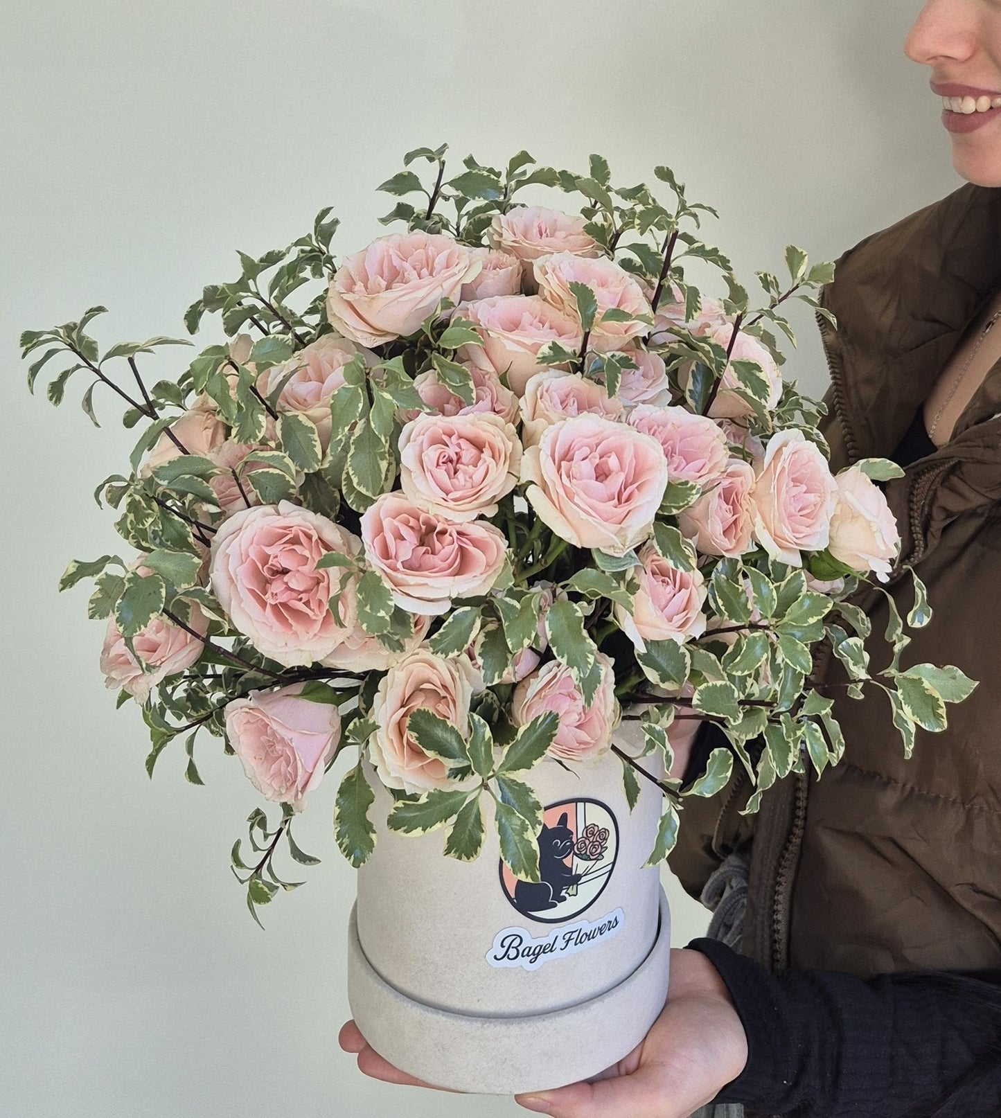 Basket "Garden Nest" Spray Roses