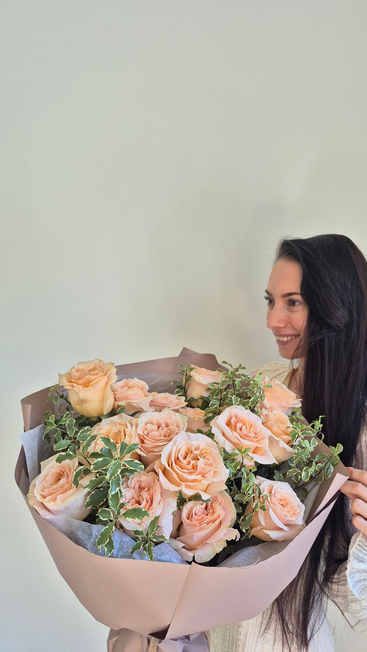 Bouquet "Princess&Leaf" Roses