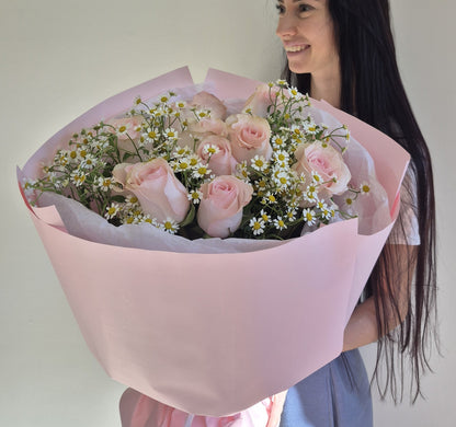 Bouquet "Rosy Field" Roses