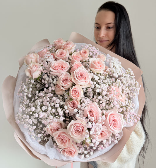 Bouquet "Bubble Gum" Spray Roses