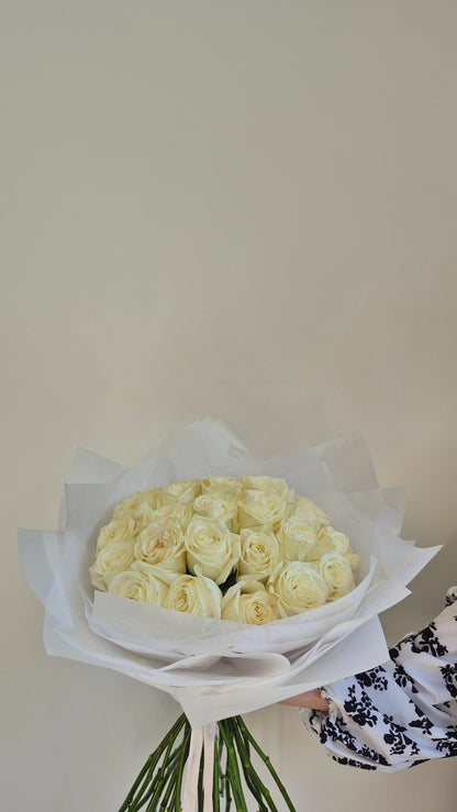 Bouquet "Pure Elegance" White Roses