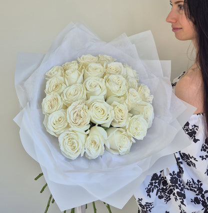 Bouquet "Pure Elegance" White Roses